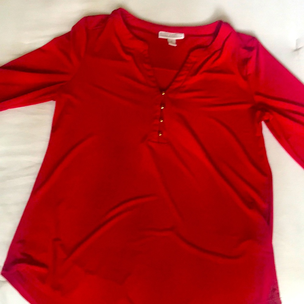 Beautiful blouse red color, excellent condition Sise S., Used just few times